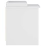 Banco de recibidor SANDNES madera maciza pino blanco 45x40x50cm de , Bancos para recibidores y almacenamiento - Ref: Foro24-4...