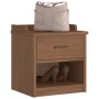 Banco de recibidor SANDNES madera maciza de pino 45x40x50 cm de , Bancos para recibidores y almacenamiento - Ref: Foro24-4010...