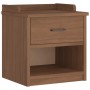 Banco de recibidor SANDNES madera maciza de pino 45x40x50 cm de , Bancos para recibidores y almacenamiento - Ref: Foro24-4010...