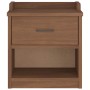 Banco de recibidor SANDNES madera maciza de pino 45x40x50 cm de , Bancos para recibidores y almacenamiento - Ref: Foro24-4010...
