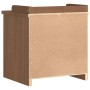 Banco de recibidor SANDNES madera maciza de pino 45x40x50 cm de , Bancos para recibidores y almacenamiento - Ref: Foro24-4010...