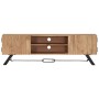 Mueble de TV madera maciza de acacia 140x30x45 cm en Muebles TV | Comprar online en Foru.es