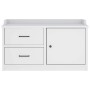 Banco de recibidor SANDNES madera maciza pino blanco 87x40x50cm de , Bancos para recibidores y almacenamiento - Ref: Foro24-4...
