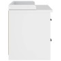 Banco de recibidor SANDNES madera maciza pino blanco 87x40x50cm de , Bancos para recibidores y almacenamiento - Ref: Foro24-4...