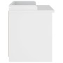 Banco de recibidor SANDNES madera maciza pino blanco 87x40x50cm de , Bancos para recibidores y almacenamiento - Ref: Foro24-4...