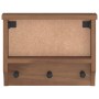 Perchero de pared SANDNES 45x12x35 cm madera maciza de pino de , Percheros para sombreros y abrigos - Ref: Foro24-4010452, Pr...