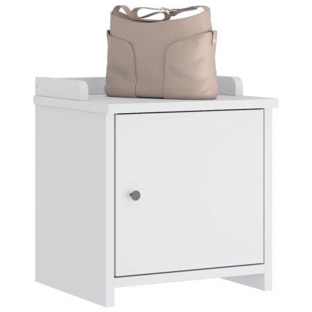 Banco de recibidor SANDNES madera maciza pino blanco 45x40x50cm de , Bancos para recibidores y almacenamiento - Ref: Foro24-4...