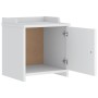 Banco de recibidor SANDNES madera maciza pino blanco 45x40x50cm de , Bancos para recibidores y almacenamiento - Ref: Foro24-4...