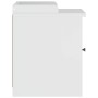 Banco de recibidor SANDNES madera maciza pino blanco 45x40x50cm de , Bancos para recibidores y almacenamiento - Ref: Foro24-4...