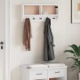 Perchero de pared SANDNES madera maciza pino blanco 87x12x35 cm de , Percheros para sombreros y abrigos - Ref: Foro24-4010471...