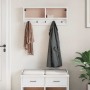 Perchero de pared SANDNES madera maciza pino blanco 87x12x35 cm de , Percheros para sombreros y abrigos - Ref: Foro24-4010471...