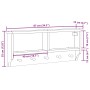 Perchero de pared SANDNES madera maciza pino blanco 87x12x35 cm de , Percheros para sombreros y abrigos - Ref: Foro24-4010471...