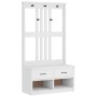 Perchero de entrada SANDENS madera pino blanco 87x40x159,5 cm de , Bancos para recibidores y almacenamiento - Ref: Foro24-401...