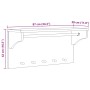 Perchero de pared SANDNES madera maciza de pino 87x30x42 cm de , Percheros para sombreros y abrigos - Ref: Foro24-4010473, Pr...