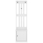 Perchero de entrada SANDENS madera pino blanco 45x40x159,5 cm de , Bancos para recibidores y almacenamiento - Ref: Foro24-401...