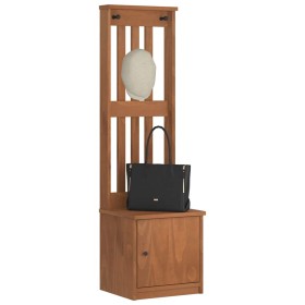 Perchero de entrada SANDENS 45x40x159,5cm madera maciza de pino de , Bancos para recibidores y almacenamiento - Ref: Foro24-4...