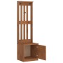 Perchero de entrada SANDENS 45x40x159,5cm madera maciza de pino de , Bancos para recibidores y almacenamiento - Ref: Foro24-4...