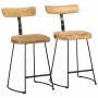 Taburetes de barra 2 uds madera maciza de mango 49x43x79 cm de , Taburetes de cocina - Ref: Foro24-4013523, Precio: 115,99 €,...