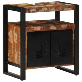 Mueble de baño para lavabo madera maciza reciclada 55x35x60 cm de , Muebles de baño - Ref: Foro24-4013606, Precio: 184,78 €, ...