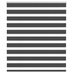 Estor cebra negro 135x100 cm tejido ancho 130,9 cm poliéster de , Persianas y estores - Ref: Foro24-4014216, Precio: 23,90 €,...