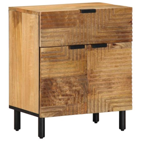 Mesita de noche madera maciza de mango 50x33x60 cm marrón de , Mesitas de noche - Ref: Foro24-4017731, Precio: 99,04 €, Descu...