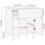 Mesita de noche madera maciza de mango 50x33x60 cm marrón de , Mesitas de noche - Ref: Foro24-4017731, Precio: 99,04 €, Descu...