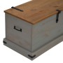 Baúl de almacenamiento HALDEN gris 91x48x47 cm madera maciza de , Baúles de almacenamiento - Ref: Foro24-4018403, Precio: 163...