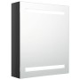 Armario de baño con espejo LED negro brillante 50x14x60 cm de vidaXL, Tocadores de baño - Ref: Foro24-326481, Precio: 104,31 ...