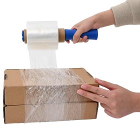 Film estirable con asa 10 uds transparente 23 μm 10 cm x 150 m de , Materiales de embalaje - Ref: Foro24-4104864, Precio: 26,...