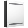 Armario de baño con espejo LED negro brillante 50x14x60 cm de vidaXL, Tocadores de baño - Ref: Foro24-326481, Precio: 104,31 ...