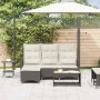 Sofá de jardín reclinable con cojines en forma de L ratán negro de , Sofás de exterior - Ref: Foro24-4108238, Precio: 343,72 ...