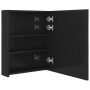Armario de baño con espejo LED negro brillante 50x14x60 cm de vidaXL, Tocadores de baño - Ref: Foro24-326481, Precio: 104,31 ...