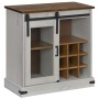 Aparador HALDEN con puerta corredera blanco 80x40x80 cm de , Aparadores - Ref: Foro24-4018422, Precio: 218,02 €, Descuento: %