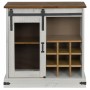 Aparador HALDEN con puerta corredera blanco 80x40x80 cm de , Aparadores - Ref: Foro24-4018422, Precio: 218,02 €, Descuento: %