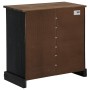 Aparador HALDEN con puerta corredera negro 80x40x80 cm de , Aparadores - Ref: Foro24-4018420, Precio: 202,32 €, Descuento: %