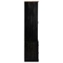 Vinoteca HALDEN con botelleros y puerta corredera negro pino de , Armarios para vino y licores - Ref: Foro24-4018436, Precio:...