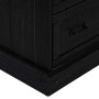 Vinoteca HALDEN con botelleros y puerta corredera negro pino de , Armarios para vino y licores - Ref: Foro24-4018436, Precio:...
