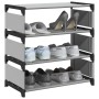 Zapatero 4 niveles gris 54x28x55 cm tejido no tejido de , Zapateros y organizadores de calzado - Ref: Foro24-4100622, Precio:...