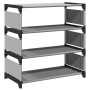 Zapatero 4 niveles gris 54x28x55 cm tejido no tejido de , Zapateros y organizadores de calzado - Ref: Foro24-4100622, Precio:...