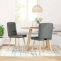 Sillas de comedor 2 unidades tela gris oscuro de , Sillas de comedor - Ref: Foro24-4101092, Precio: 105,52 €, Descuento: %