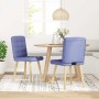 Sillas de comedor 2 uds tela azul jeans de , Sillas de comedor - Ref: Foro24-4101101, Precio: 105,11 €, Descuento: %