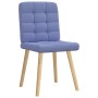 Sillas de comedor 2 uds tela azul jeans de , Sillas de comedor - Ref: Foro24-4101101, Precio: 105,11 €, Descuento: %