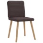 Sillas de comedor 2 unidades tela marrón oscuro de , Sillas de comedor - Ref: Foro24-4101148, Precio: 103,24 €, Descuento: %