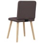 Sillas de comedor 2 unidades tela marrón oscuro de , Sillas de comedor - Ref: Foro24-4101148, Precio: 103,24 €, Descuento: %