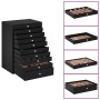 Joyero de 10 niveles con compartimentos para relojes negro de , Soportes para joyería - Ref: Foro24-4103567, Precio: 121,23 €...