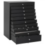 Joyero de 10 niveles con compartimentos para relojes negro de , Soportes para joyería - Ref: Foro24-4103567, Precio: 121,23 €...