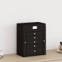 Joyero de 6 niveles con espejo y cerradura negro de , Soportes para joyería - Ref: Foro24-4103565, Precio: 63,95 €, Descuento: %