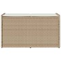 Banco de almacenaje con cojín beige 100 cm ratán sintético de , Bancos de jardín - Ref: Foro24-4104064, Precio: 135,59 €, Des...