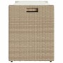 Banco de almacenaje con cojín beige 100 cm ratán sintético de , Bancos de jardín - Ref: Foro24-4104064, Precio: 135,59 €, Des...