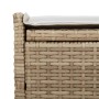 Banco de almacenaje con cojín beige 100 cm ratán sintético de , Bancos de jardín - Ref: Foro24-4104064, Precio: 135,59 €, Des...